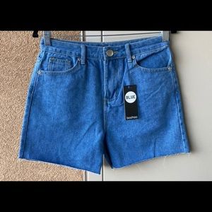 High waisted dad shorts